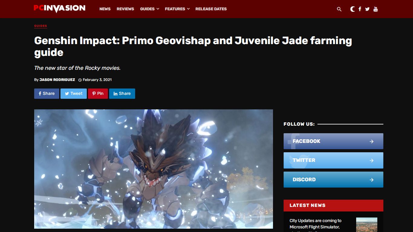 Genshin Impact: Primo Geovishap and Juvenile Jade farming guide